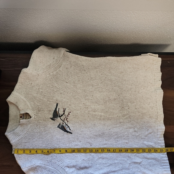 Woolrich Blue Jay Festive Cream Wool Blend Sweater - Picture 9 of 9